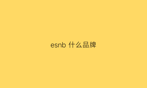 esnb什么品牌(esquina什么品牌)